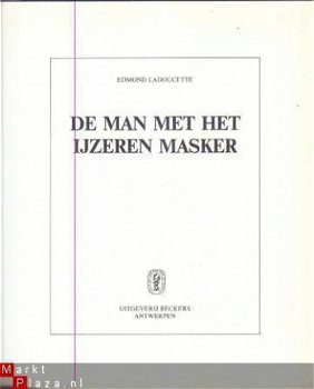 EDMOND LADOUCETTE**DE MAN MET HET IJZEREN MASKER**BECKERS** - 2