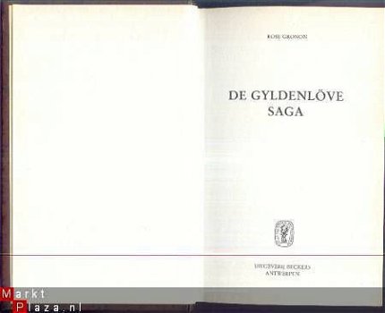 ROSE GRONON**DE GYLDENLÖVE SAGA**WALTER BECKERS* - 1