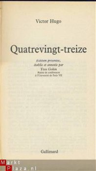 VICTOR HUGO**QUATREVINGT-TREIZE*1998*FOLIO GALLIMARD - 3