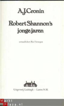 A. J. CRONIN ** ROBERT SHANNON'S JONGE JAREN **A. J. CRONIN - 2