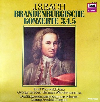 LP - Bach - Brandenburgische Konzerte 3,4,5 - 0