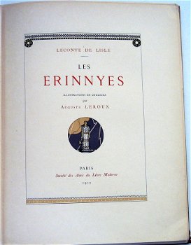 Les Erinnyes 1912 Leconte de Lisle 1/150 ex. Leroux (ill.) - 6