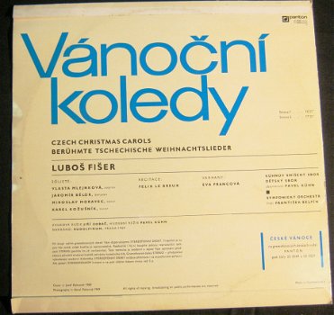 LP Tjechische Kerstmuziek , Lubo Fier -Vánoní Koledy,1969 - 3
