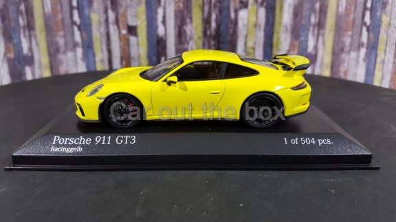 Porsche 911 GT3 2016 geel 1:43 Minichamps - 1