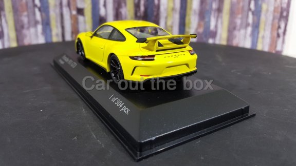 Porsche 911 GT3 2016 geel 1:43 Minichamps - 3