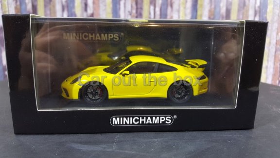 Porsche 911 GT3 2016 geel 1:43 Minichamps - 5