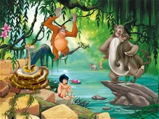 Jungle Book VLIES behang, Junglebook behang *Muurdeco4kids