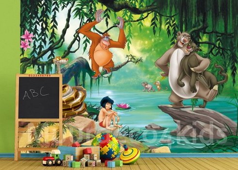 Jungle Book VLIES behang, Junglebook behang *Muurdeco4kids - 1