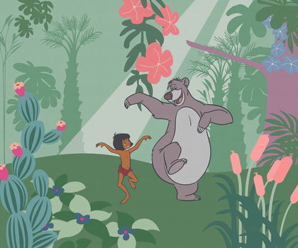 Jungle Book VLIES behang, Junglebook behang *Muurdeco4kids - 6