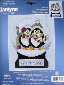 JANLYNN BORDUURPAKKET, SNOW GLOBE PENGUINS - 1