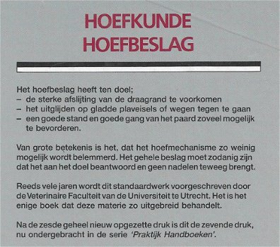 Hoefkunde en hoefbeslag - 2