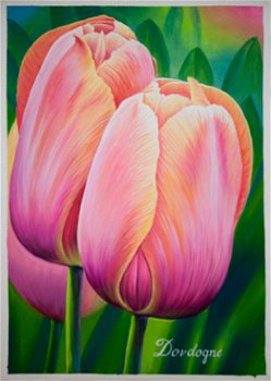 Schilderij Tulip Dordogne - 1