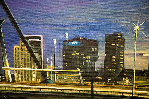 Schilderij Erasmusbrug Rotterdam - 3