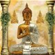 Digitaal schilderij Buddha in zilver gewaad - 1 - Thumbnail