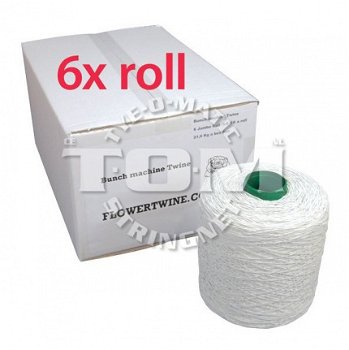 Machine twine for flower bunch machine Jumbo Cone white - 1