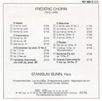 CD- Chopin - Stanislav Bunin, piano - 1
