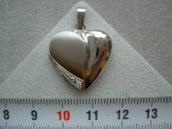 Zilver 20 mm medaillon relief