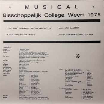 LP - Musical - Bisschoppelijk College Weert 1976 - 1