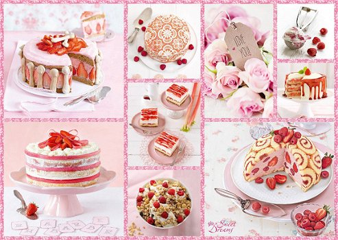 Schmidt - Pink Cake Platter - 1000 Stukjes Nieuw - 1