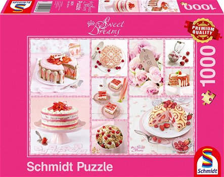 Schmidt - Pink Cake Platter - 1000 Stukjes Nieuw - 2