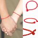 geluks ambandje rood koord armband red lucky bracelet - 3 - Thumbnail