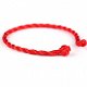 geluks ambandje rood koord armband red lucky bracelet - 4 - Thumbnail