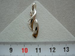 Zilveren fantasie zirkonia hanger