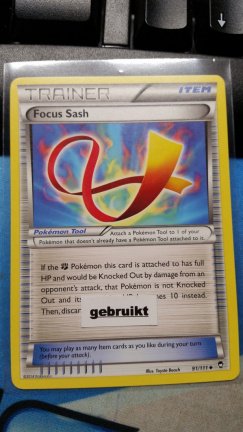 Focus Sash 91/111 XY Furious Fists gebruikt - nr. 1