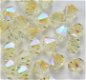 Swarovski 5301 Jonquil AB2x 4mm Per 10 Stuk. - 1 - Thumbnail