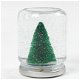 Mini kerst boompjes op houten voetje 5 stuks - 6 - Thumbnail