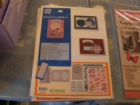 kaartpakket met romakmateriaal nr 4053 OPRUIMING - nr. 1