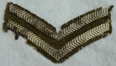 Rang Onderscheiding / Chevron, Korporaal, Battledress, UK / Engels, jaren'40.(Nr.1)