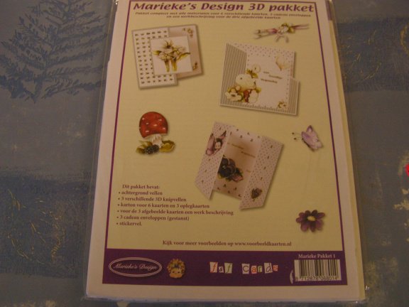 kaartpakket marieke design. OPRUIMING - nr. 1