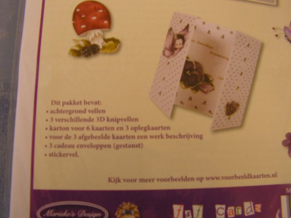 kaartpakket marieke design. OPRUIMING - Afbeelding 2