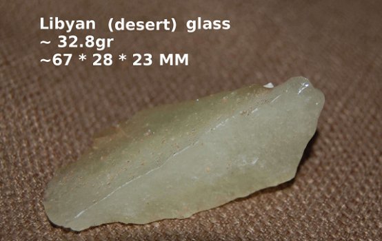 Tektite Libyan desert glass - tektiet Libisch woestijn glas - 2