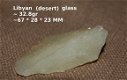 Tektite Libyan desert glass - tektiet Libisch woestijn glas - 2 - Thumbnail