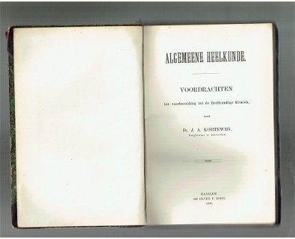 Algemeene heelkunde door J.A. Korteweg (1898) - 2