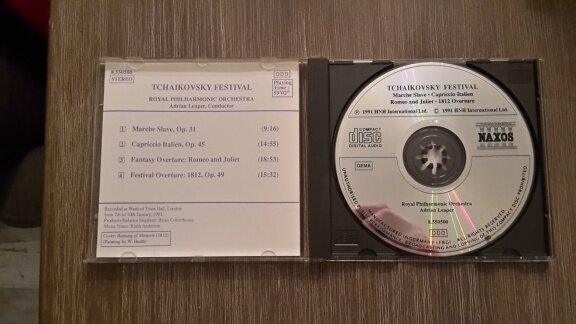 Pyotr Il'yich Tchaikovsky - Royal Philharmonic Orchestra*, Adrian Leaper ‎– Tchaikovsky Festival - 1