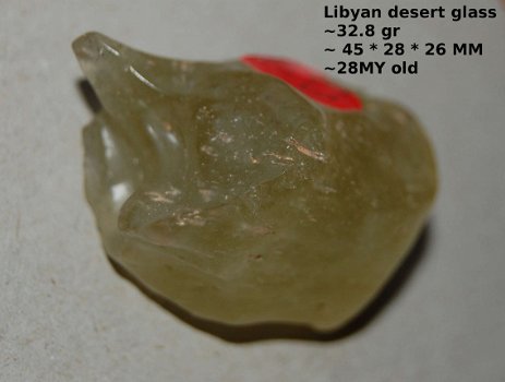 Tektiet meteorieten Libisch (woestijn) glas Libyan (desert) glass LDG 32.8 - 3