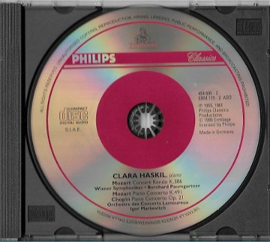 CD - Clara Haskil - Mozart, Chopin - 1