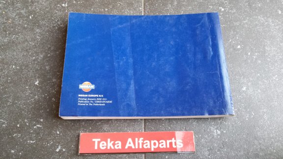 Nissan Almera Instructieboekje / Owner's Manual / 2000 Used - 1