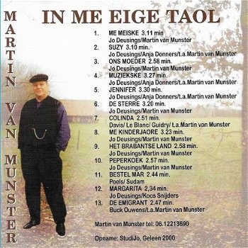 CD - Martin van Munster - In me eige taol - 1