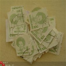 Stapeltje 10 gld postzegels