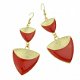 mooie egypte oorbellen rood met goud etnisch farao style 1001 oorbellen - 1 - Thumbnail