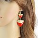 mooie egypte oorbellen rood met goud etnisch farao style 1001 oorbellen - 3 - Thumbnail