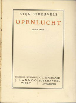 STIJN STREUVELS**OPEN LUCHT**DE GROENE LIJSTERNESTREEKS** - 2