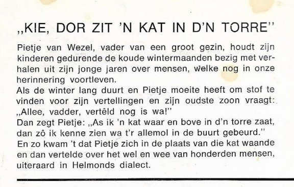 Kie, dor zit 'n kat in d'n torre - Afbeelding 2