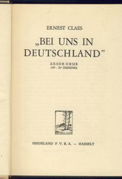 ERNEST CLAES**BEI UNS IN DEUTSCHLAND**WITTE TEXTUUR LINNEN** - 4