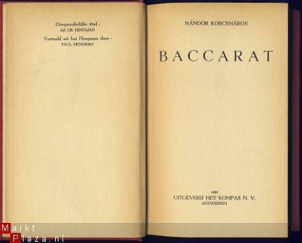 NANDOR KORCSMAROS**BACCARAT**HARDCOVER KOMPAS - 2