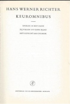 HANS WERNER RICHTER**KEUROMNIBUS**1.SPOREN IN HET ZAND.2.3.* - 5